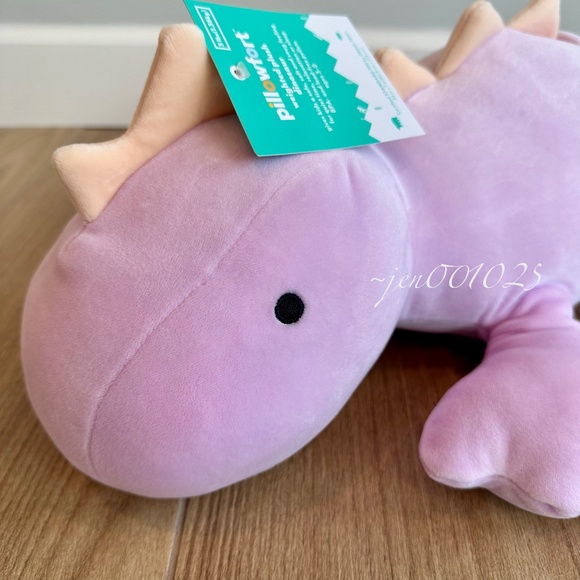 Purple Dinosaur Weighted Plush Throw Pillow - Pillowfort - Picture 9 of 9